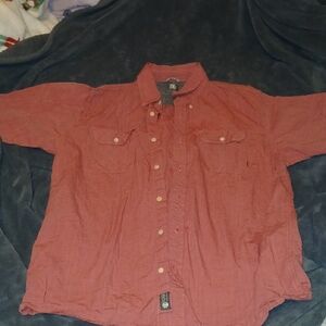 Element Kids Brick Red Button-Down Shirt